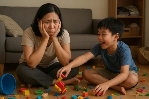 dạy con, mẹ Hà Nội, con lớp 9