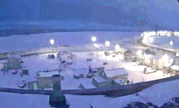 hoàng hôn, thị trấn Utqiagvik, Alaska, thị trấn không có mặt trời trong mùa đông