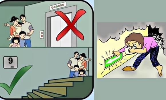 thoát thân, hỏa hoạn, cách thoát hiểm, phòng chống cháy nổ, kỹ năng thoát khỏi đám cháy