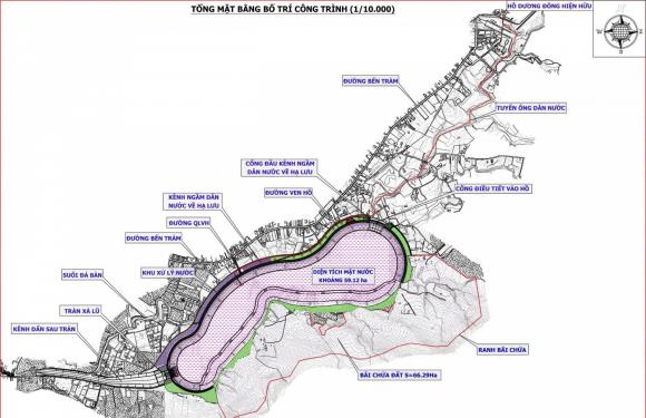 hồ nước ngọt gần 3.000 tỷ đồng, hồ nước Dương Đông 2