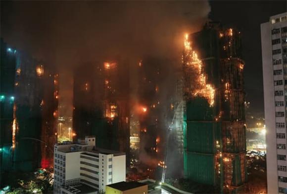 cháy chung cư, chung cư Wang Fuk Court, cháy chưng cư ở Hong Kong