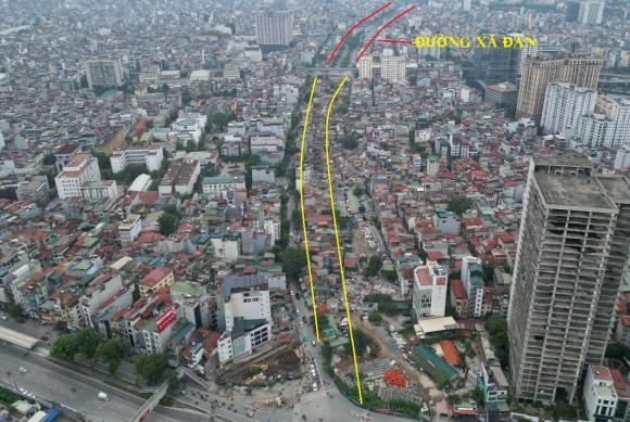 mặt bằng 0 dự án đường Vành đai 1, Phường Giảng Võ, giải phóng mặt bằng vành đai 1