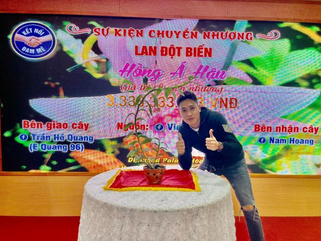 Trần Hồ Quang, Nghệ nhân lan, Lan đột biến