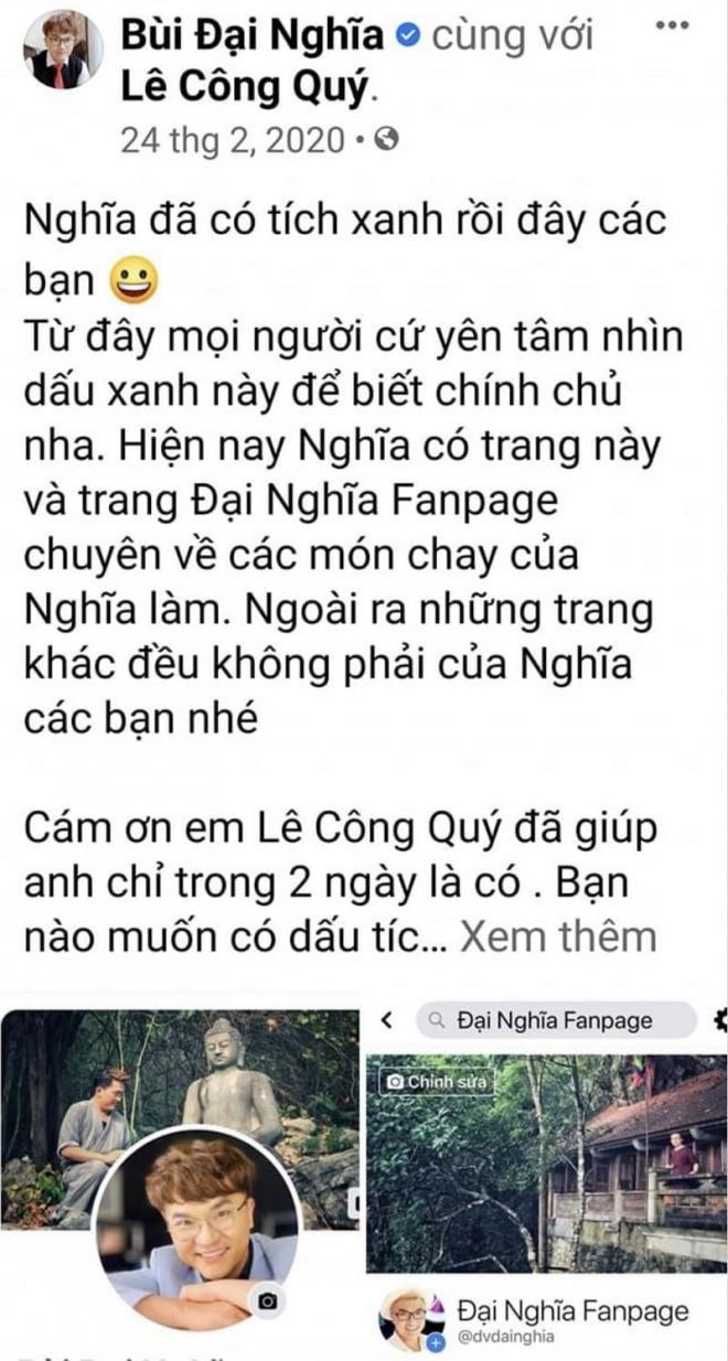 Lê Công Quý, tích xanh facebook