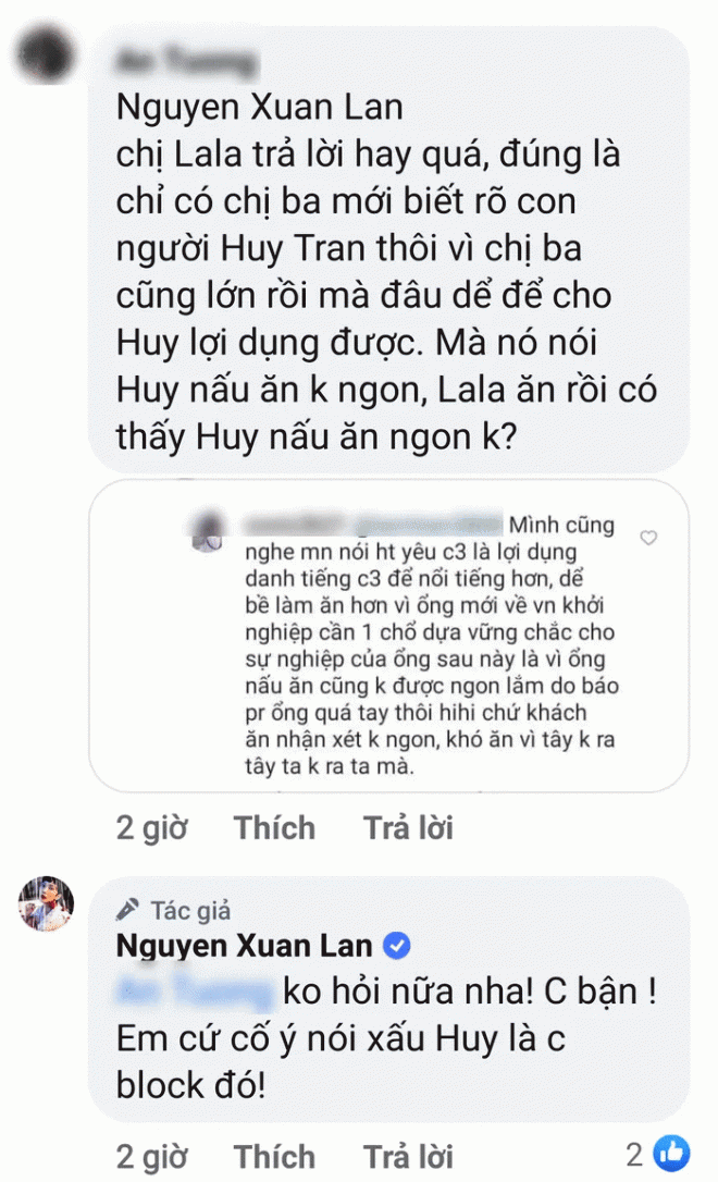 Xuân Lan, Ngô Thanh Vân, Sao Việt, Huy Trần