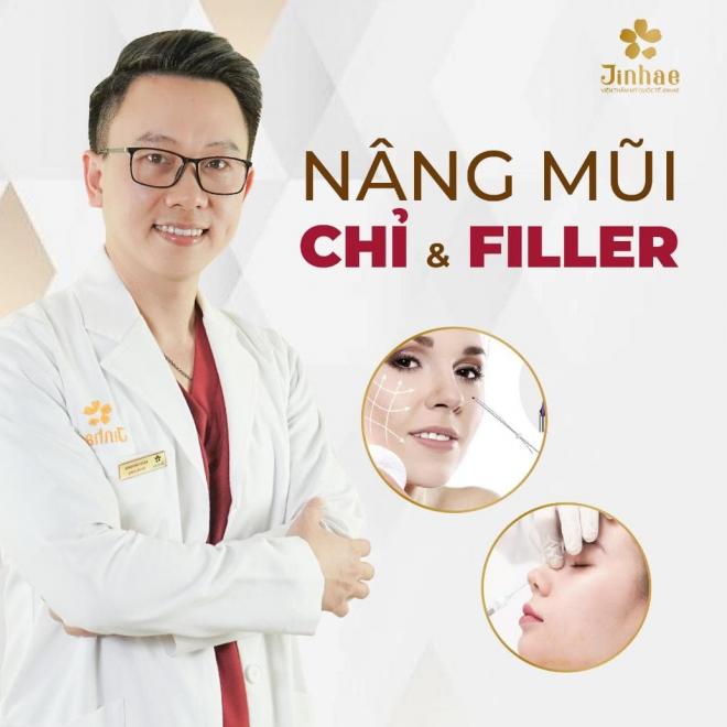 nâng mũi bằng chỉ, nâng mũi không cần phẫu thuật, Viện thẩm mỹ quốc tế Jinhae