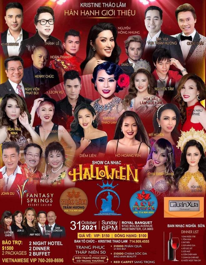 CEO Kristine Thảo Lâm, Show ca nhạc Halloween, sao việt