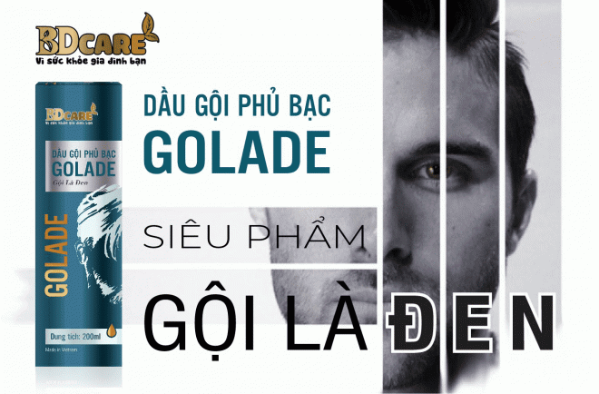 Golade, dầu gội Golade, dầu gội phủ bạc Golade