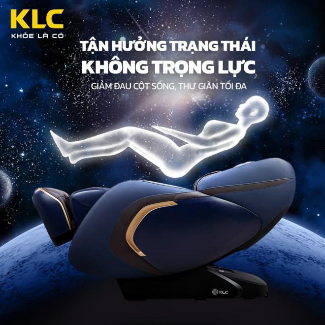 Ghế massage KLC, phục hồi chấn thương, giảm đau đầu