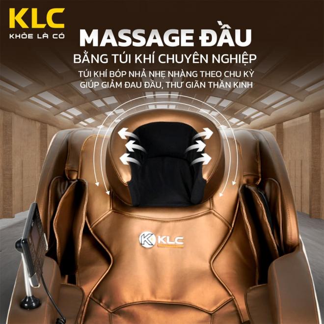 Ghế massage KLC, phục hồi chấn thương, giảm đau đầu