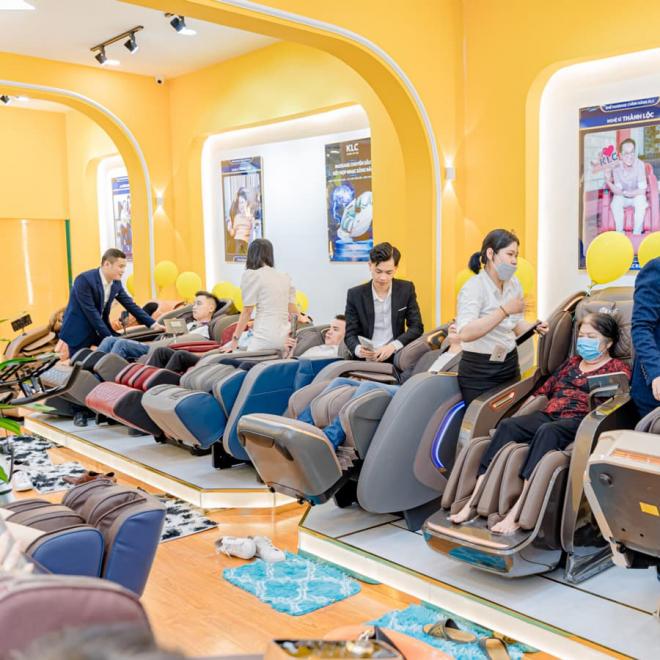 Ghế massage KLC, phục hồi chấn thương, giảm đau đầu