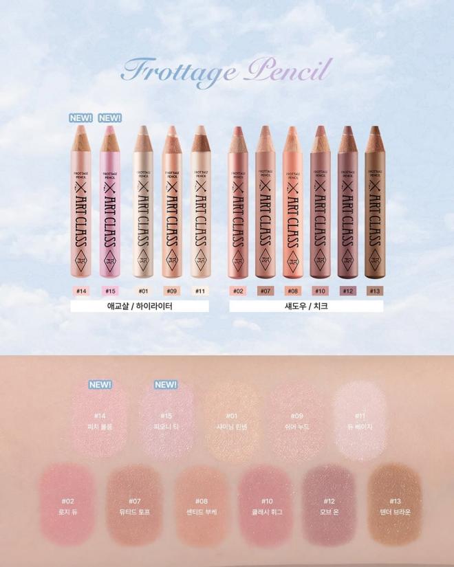 Layout Makeup Monochrome,  Frottage Pencil 